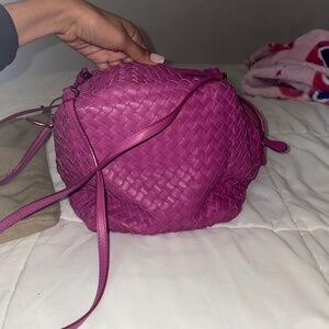 Bottega Veneta Loop intrecciato leather crossbody bag